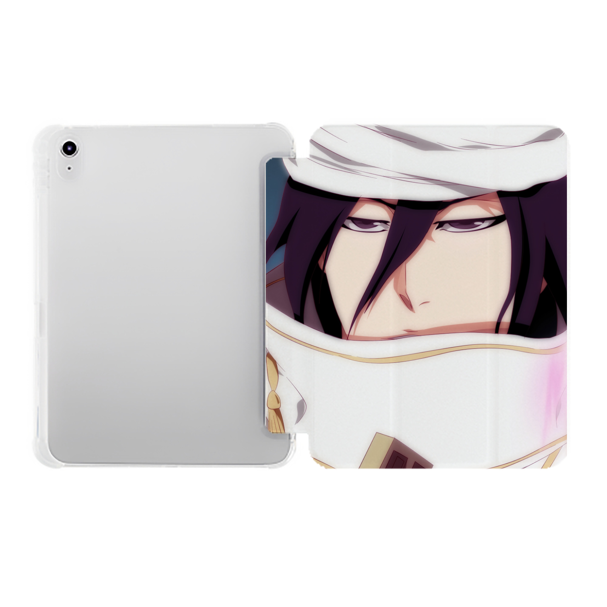 （画像用） ブリーチ BLEACH IPad ケース ペン収納付き 三つ折りスタンド PUレザー×シリコン 対応機種9.5/10.5/10.9インチ
